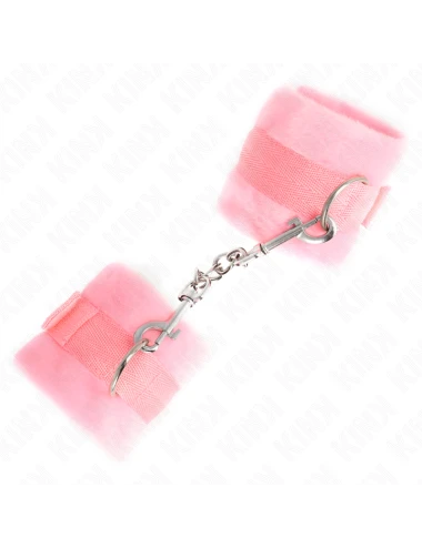 KINK - POLSINI IN PELLICCIA PER PRINCIPIANTI ROSA 30 X 7 CM