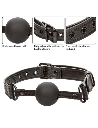 CALEXOTICS - NOCTURNAL BALL GAG SILICONE NERO