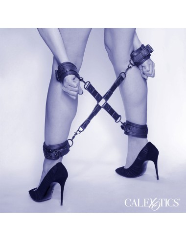 CALEXOTICS - NOCTURNAL CONNETTORE HOG TIE CUERO REGOLABILE NERO