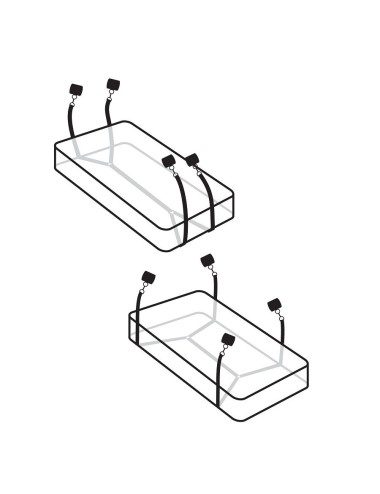 FETISH FANTASY LIMITED EDITION - WRAPAROUND MATTRESS RESTRAINTS