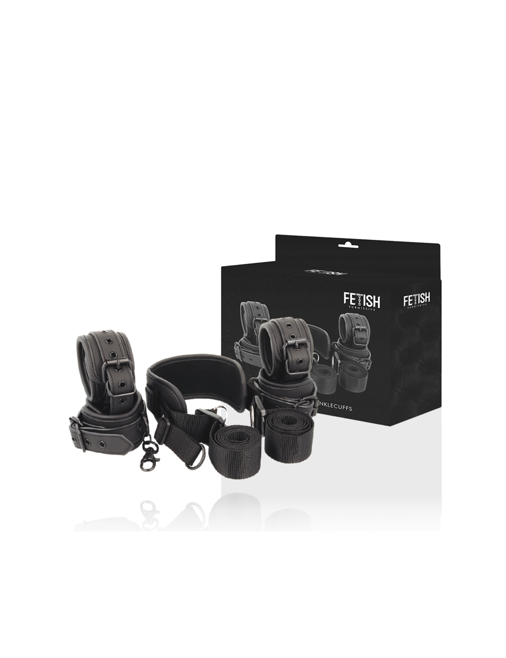 FETISH SUBMISSIVE - POSIZIONE MASTER CON 4 MANETTE RIVESTITE IN NOPRENE