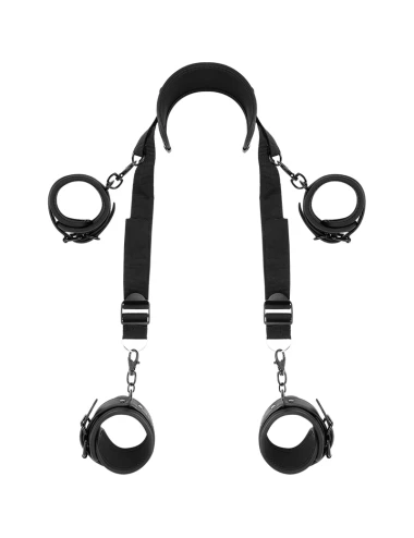 FETISH SUBMISSIVE - POSIZIONE MASTER CON 4 MANETTE RIVESTITE IN NOPRENE