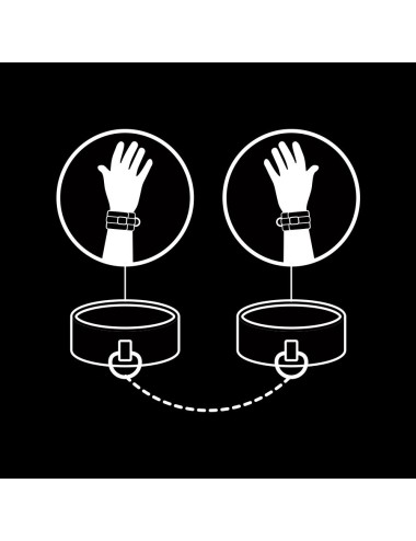 FETISH SUBMISSIVE - MANETTE IN PELLE VEGANA CON FODERA IN NOPRENE