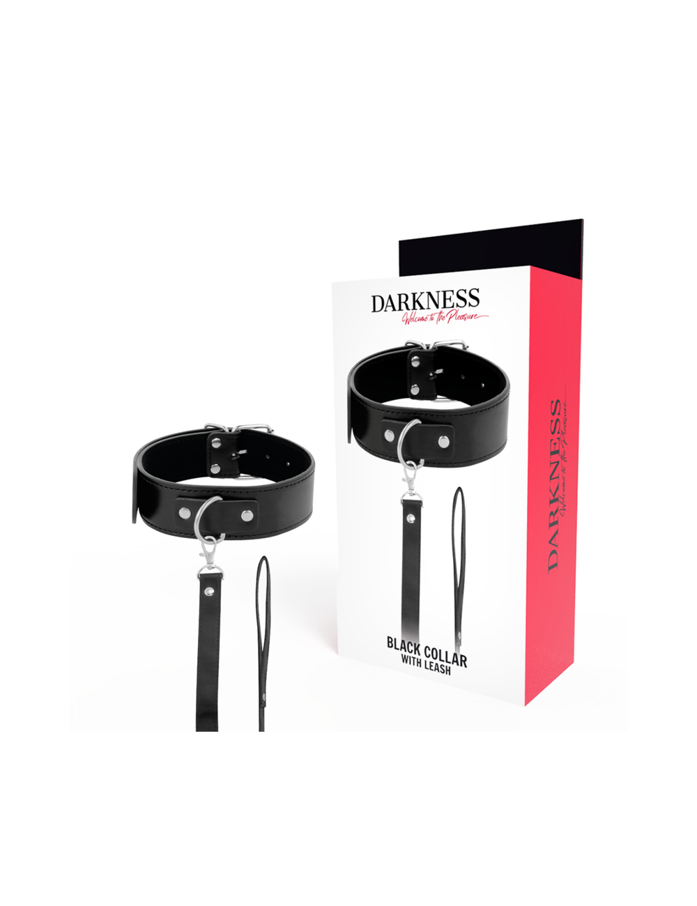 DARKNESS - COLLANA POSTURA CON CATENA IN PELLE DARKNESS - COLLANA POSTURA CON CATENA IN PELLE