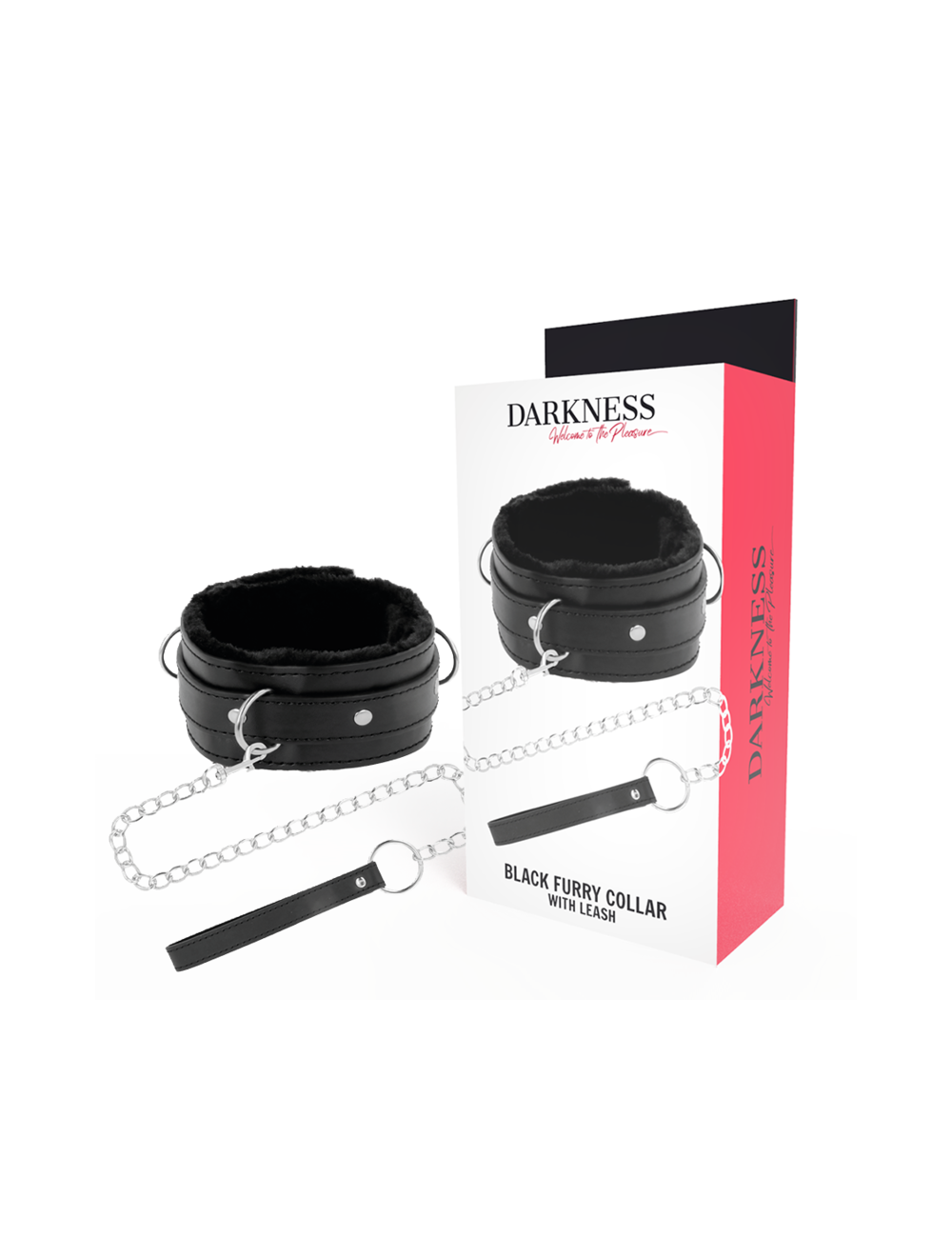 DARKNESS - COLLANA PER POSTURA CONFORTEVOLE CON CATENA IN PELLE
