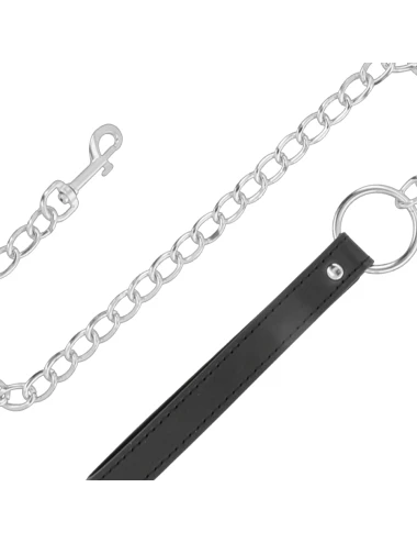 DARKNESS - COLLANA PER POSTURA CONFORTEVOLE CON CATENA IN PELLE
