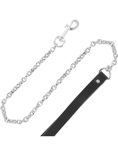 DARKNESS - COLLANA IN PELLE DI ALTA QUALITÀ CON GUINZAGLIO