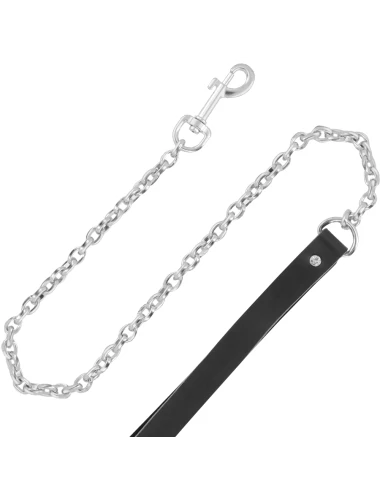 DARKNESS - COLLANA IN PELLE DI ALTA QUALITÀ CON GUINZAGLIO