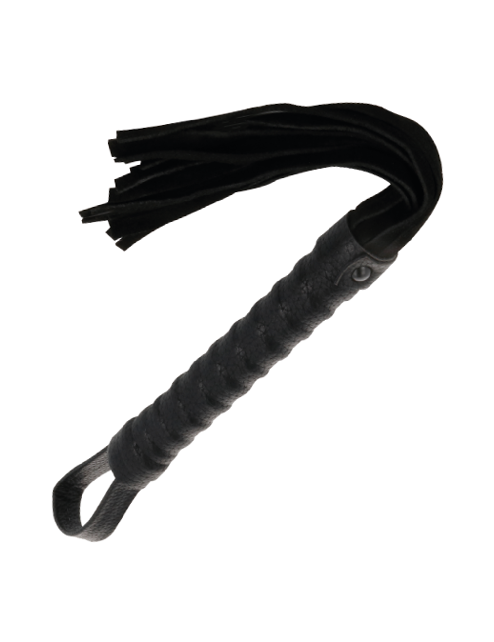 DARKNESS - FRUSTA BONDAGE NERA CON MANICO IN PELLE DARKNESS - FRUSTA BONDAGE NERA CON MANICO IN PELLE