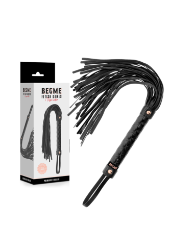 BEGME - BLACK EDITION FLOGGER IN PELLE VEGANA