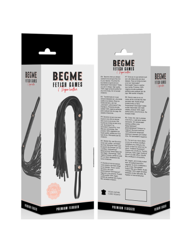 BEGME - BLACK EDITION FLOGGER IN PELLE VEGANA