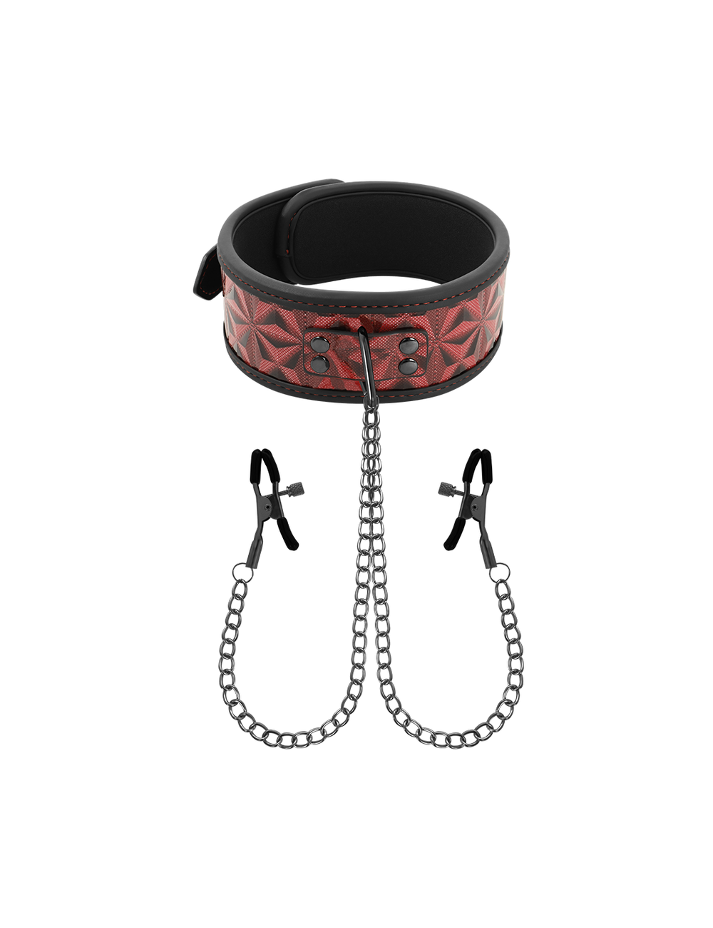 BEGME - COLLETTO RED EDITION CON MORSETTI PER CAPEZZOLI CON FODERA IN NEOPRENE BEGME - COLLETTO RED EDITION CON MORSETTI PER CAPEZZOLI CON FODERA IN NEOPRENE