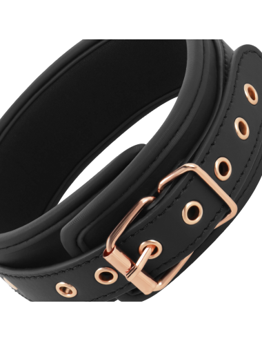 COQUETTE CHIC DESIRE - COLLANA IN PELLE FANTASIA VEGANA CON CINTURINO E FODERA IN NEOPRENE