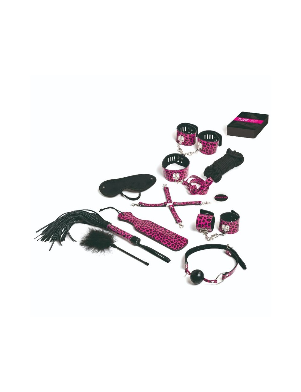TEASE & PLEASE - SET 13 ACCESSORI BONDAGE MAGENTA TEASE & PLEASE - SET 13 ACCESSORI BONDAGE MAGENTA