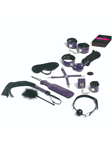 TEASE & PLEASE - SET 13 ACCESSORI BONDAGE LILLA