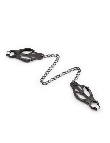 OHMAMA FETISH - Pinze per capezzoli giapponesi con catena nera