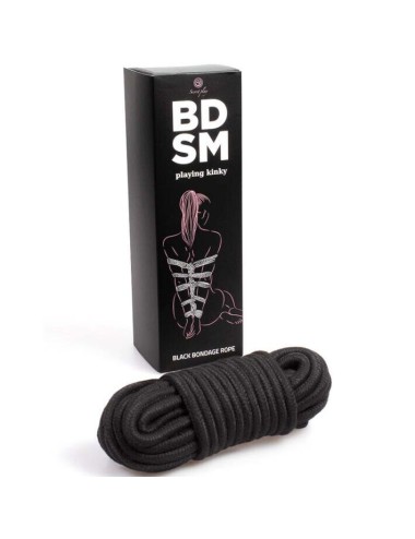 SECRETPLAY - BLACK BONDAGE ROPE COLLEZIONE BDSM