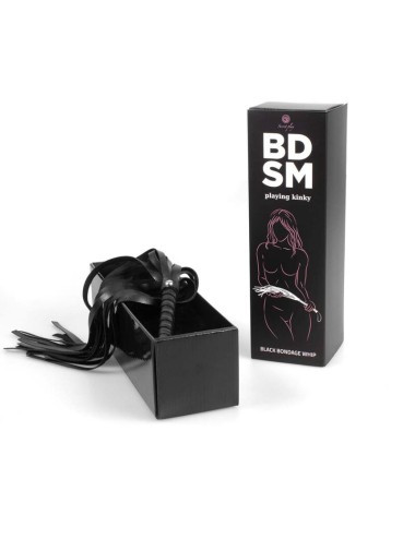 SECRETPLAY - BLACK BONDAGE WHIP COLLEZIONE BDSM