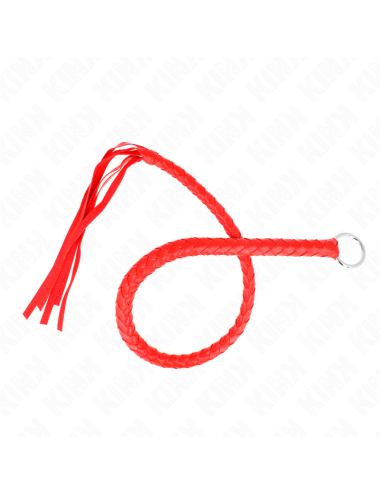 KINK - FRUSTA SERPENTE CON ANELLO MANO ROSSO 65 CM