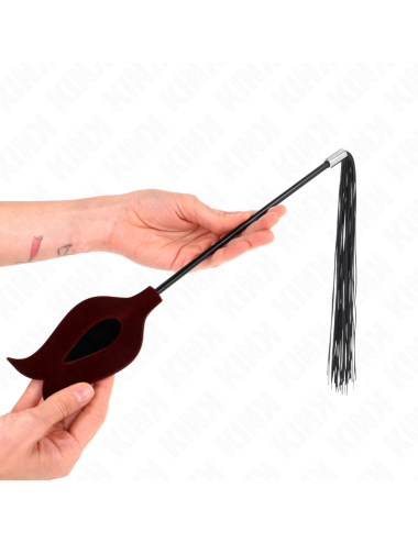 KINK - PIUME DI POLLO SOLLEGATO A FORMA DI CORNO NERO 36 CM