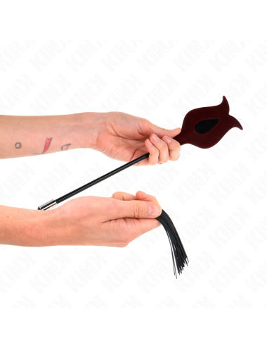 KINK - PIUME DI POLLO SOLLEGATO A FORMA DI CORNO NERO 36 CM