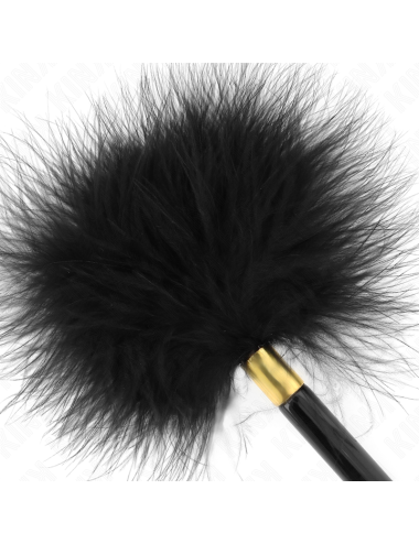 KINK - PIUME TICKLE IN METALLO ORO NERO 18 CM