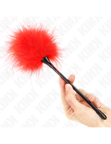 KINK - PIUME ROSSE TICKLE UTILIZZATE PER IL KIT BONDAGE 27 CM