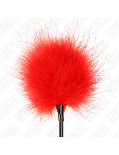 KINK - PIUME ROSSE TICKLE UTILIZZATE PER IL KIT BONDAGE 27 CM