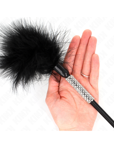 KINK - PIUME TICKLE CON MANICO STRASS 50 CM