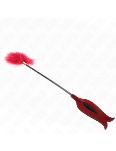 KINK - PIUME SOLLECITANTI CON PAGAIA A FORMA DI ROSA 8 CM