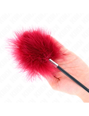 KINK - PIUME SOLLECITANTI CON PAGAIA A FORMA DI ROSA 8 CM