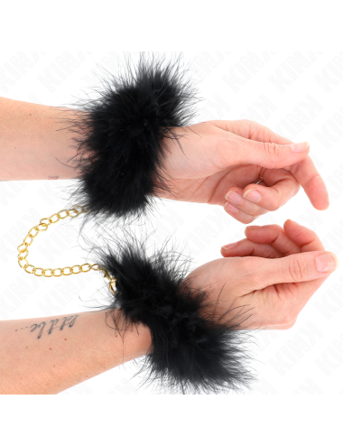 KINK - POLSINI IN PIUMA CON CATENA IN ORO MODELLO 0