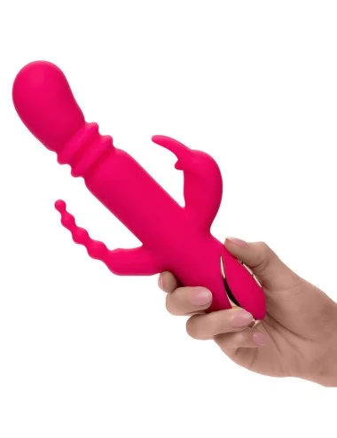 CALEXOTICS - JACK FANTASY VIBRATORE TRIPLO RISCALDATO ROSA CONIGLIO
