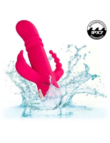 CALEXOTICS - JACK FANTASY VIBRATORE TRIPLO RISCALDATO ROSA CONIGLIO