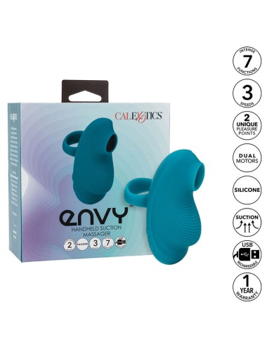 CALEXOTICS - ENVY MASSAGGIATORE PALLA ROTANTE PORTATILE 7 VIBRAZIONI BLU