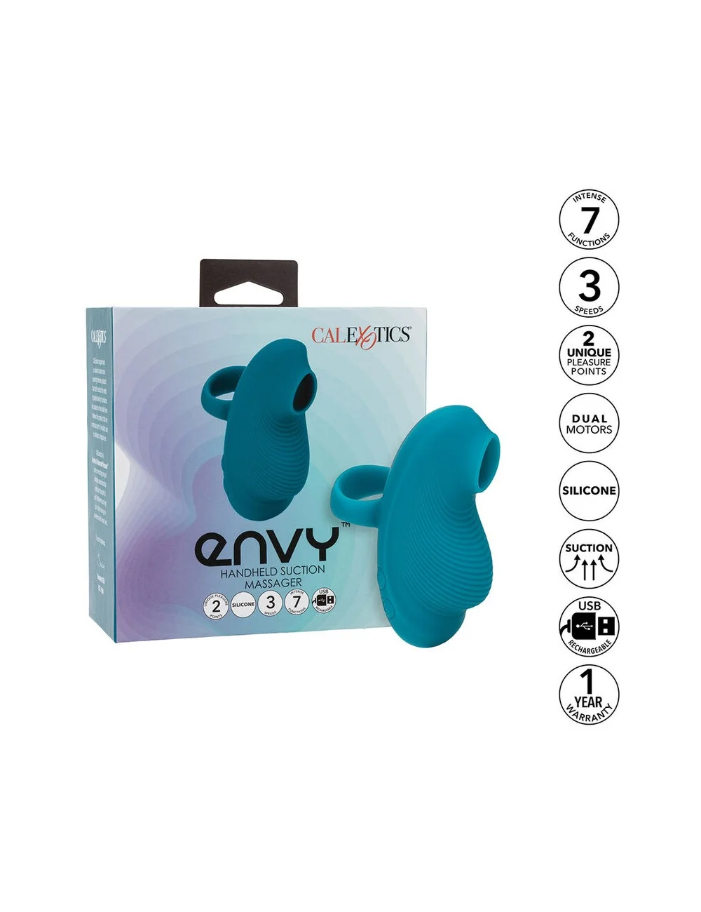 CALEXOTICS - ENVY MASSAGGIATORE PALLA ROTANTE PORTATILE 7 VIBRAZIONI BLU CALEXOTICS - ENVY MASSAGGIATORE PALLA ROTANTE PORTATILE 7 VIBRAZIONI BLU