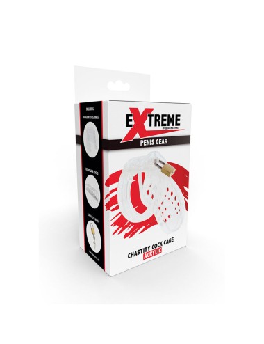 HIDDEN DESIRE - EXTREME GABBIA PER CAZZO CASTITÀ ACRILICO REGOLABILE TRASPARENTE