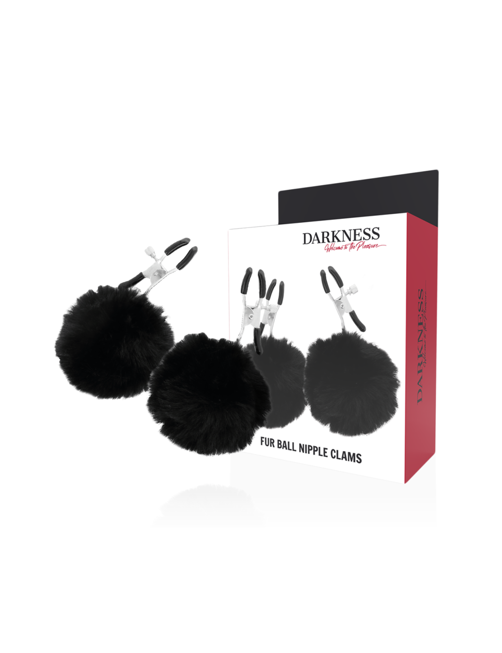 DARKNESS - MORSETTI PER CAPEZZOLI CON POM POM 1