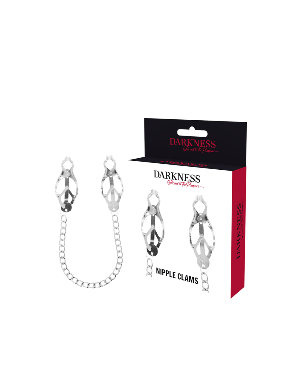 DARKNESS - PINZA PER CAPEZZOLI IN METALLO CON CATENA DARKNESS - PINZA PER CAPEZZOLI IN METALLO CON CATENA