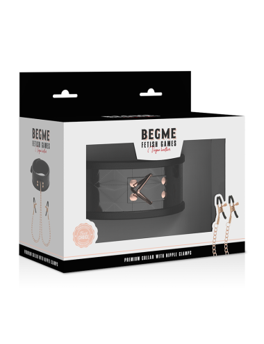 BEGME - BLACK EDITION COLLARE CON MORSETTI PER CAPEZZOLI