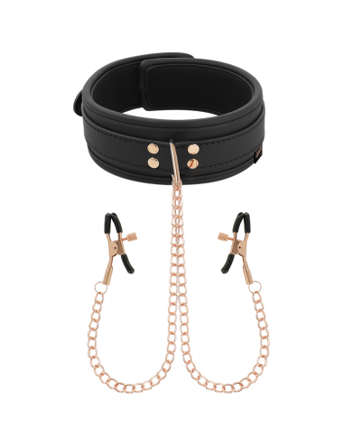 COQUETTE CHIC DESIRE - COLLANA CON PINZA PER CAPEZZOLI FANTASIA CON FODERA IN NEOPRENE