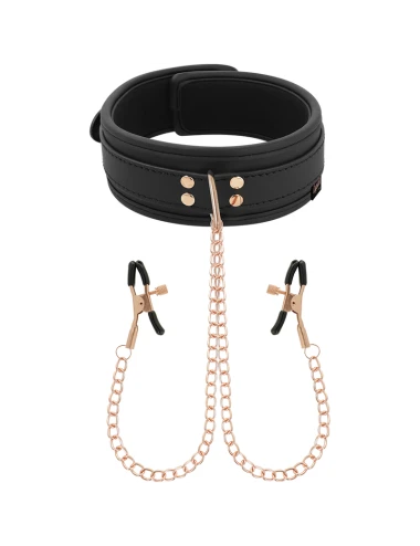 COQUETTE CHIC DESIRE - COLLANA CON PINZA PER CAPEZZOLI FANTASIA CON FODERA IN NEOPRENE