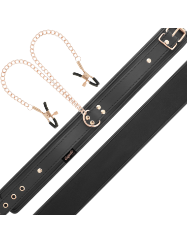 COQUETTE CHIC DESIRE - COLLANA CON PINZA PER CAPEZZOLI FANTASIA CON FODERA IN NEOPRENE
