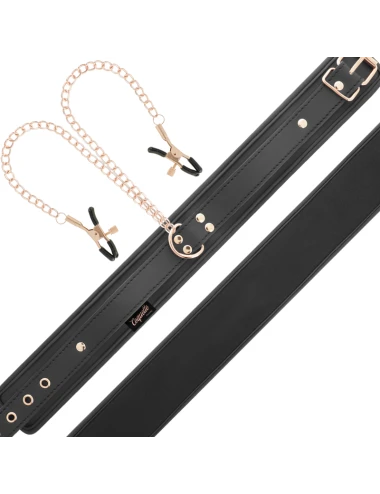 COQUETTE CHIC DESIRE - COLLANA CON PINZA PER CAPEZZOLI FANTASIA CON FODERA IN NEOPRENE