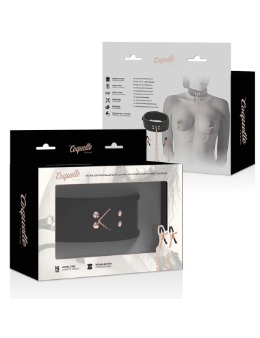 COQUETTE CHIC DESIRE - COLLANA CON PINZA PER CAPEZZOLI FANTASIA CON FODERA IN NEOPRENE