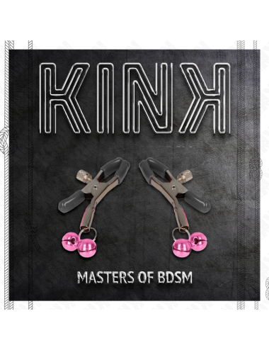KINK - MORSETTO PER CAPEZZOLI DOPPIA CAMPANA ROSA 6 CM
