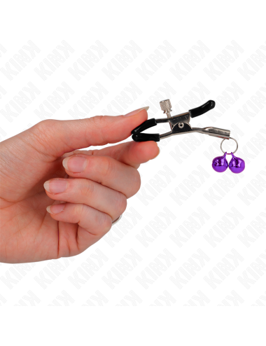 KINK - PINZA PER CAPEZZA DOPPIA VIOLA 6 CM