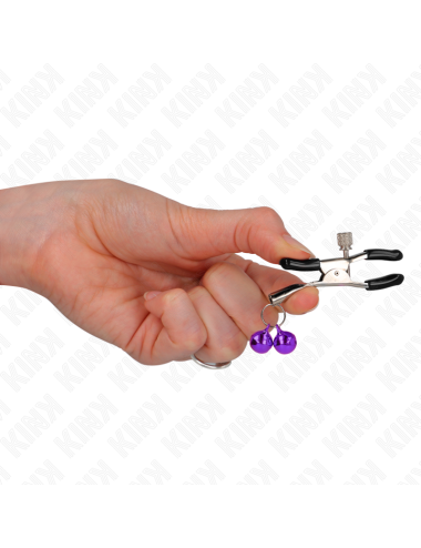 KINK - PINZA PER CAPEZZA DOPPIA VIOLA 6 CM