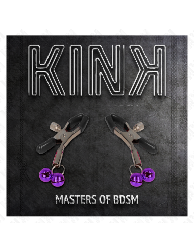 KINK - PINZA PER CAPEZZA DOPPIA VIOLA 6 CM