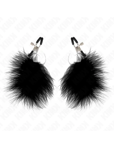 KINK - PINZA PER CAPEzzoli PIUMA NERA 7 CM
